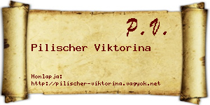 Pilischer Viktorina névjegykártya